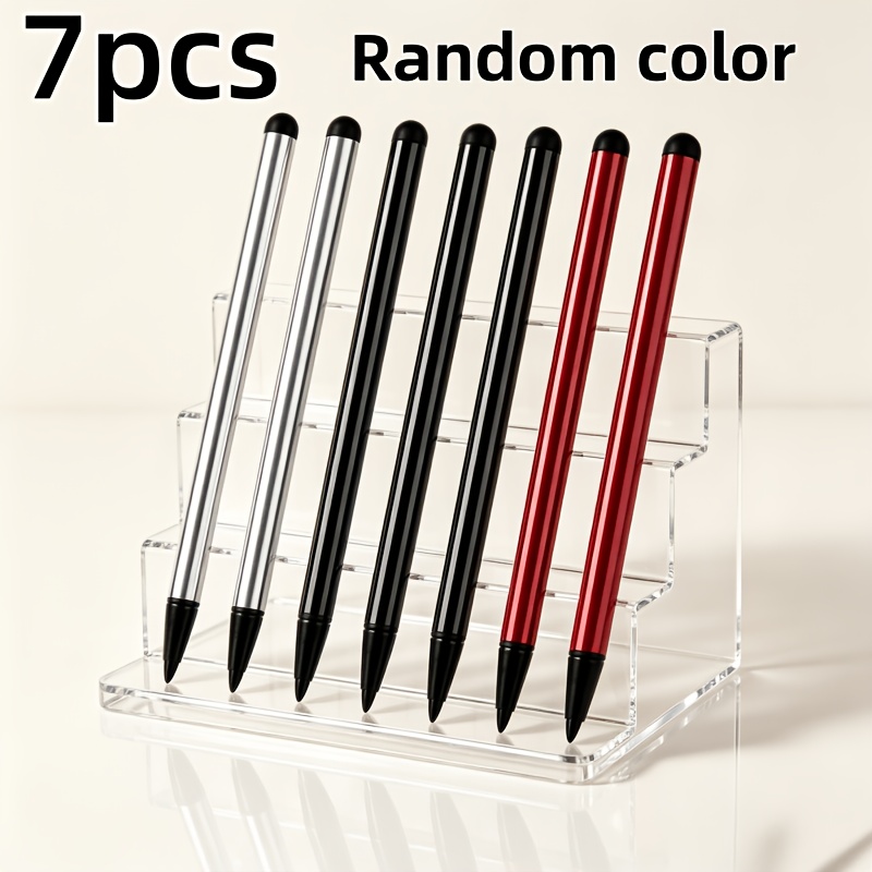 TEMU 7pcs Random Colors Commute Outing Carry Tablet Hand-drawn Versatile Fashion Hand-written Item Easy Long Touch Screen Pen, Tablet Phone Universal