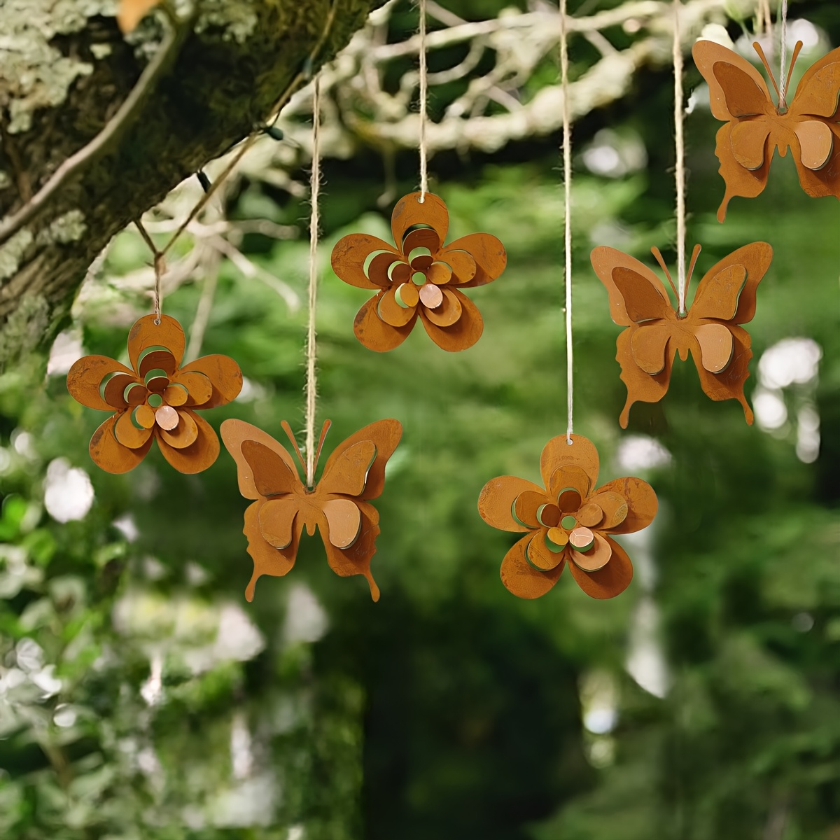 1) Pack Decorative Outdoor Garden Bee On Ladder Ornament Yellow And