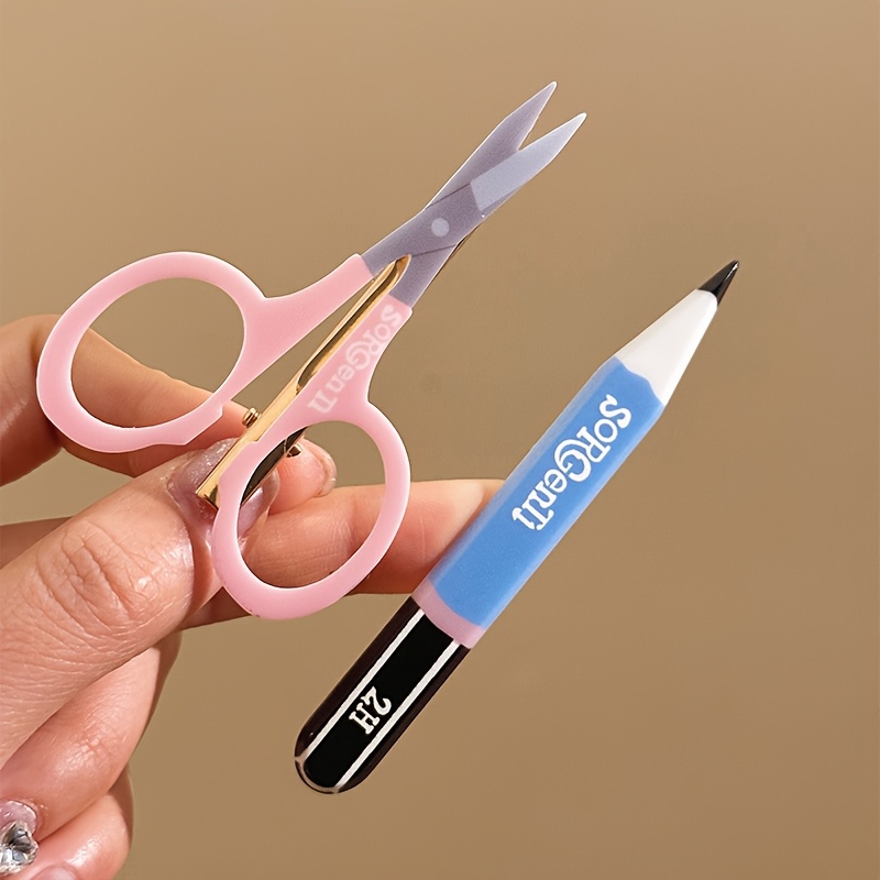 4pcs Creative Simulation Scissors Pencil Hair Clips
