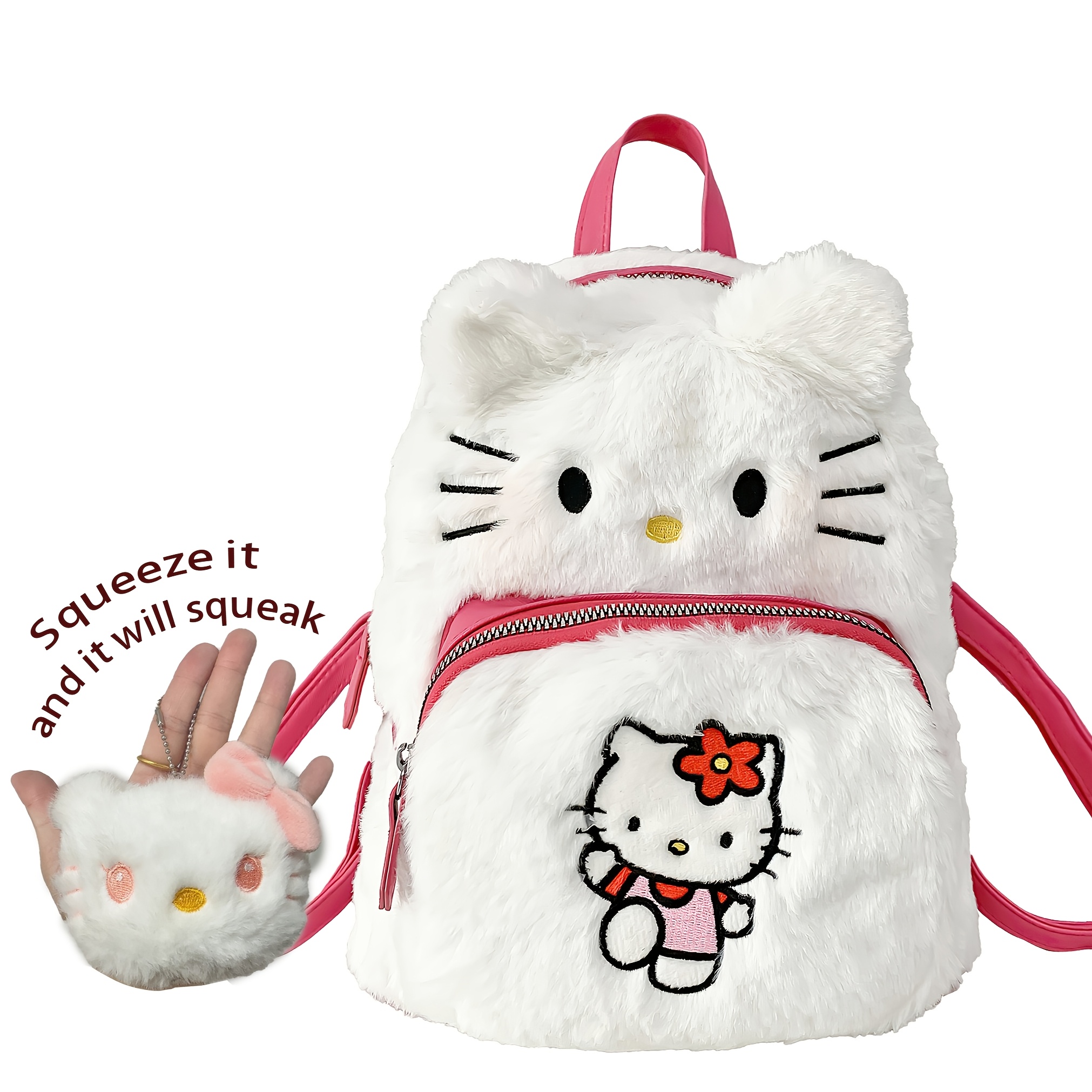 

Hello Kitty Cute Cartoon Women's Backpack, Hello Kitty , Made With The Softest Plush To Carry Your Hello Kitty Backpack Anywhere!