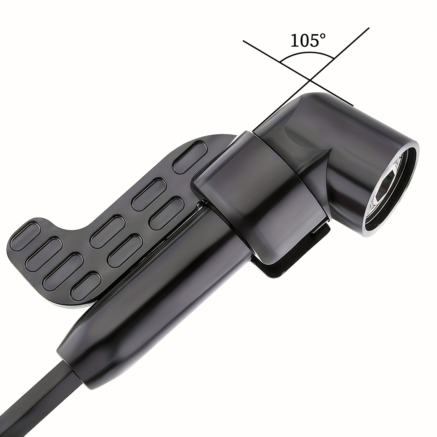 TEMU 5.51in Black And Golden Long Screwdriver Bit Holder - Fits 1/4", 3/8", 1/2" Adapters, 105-degree Straight Design, Enhancing Drilling Experience