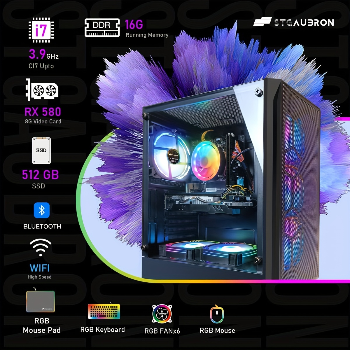 gaming pc desktop computer core i7 9ghz Temu