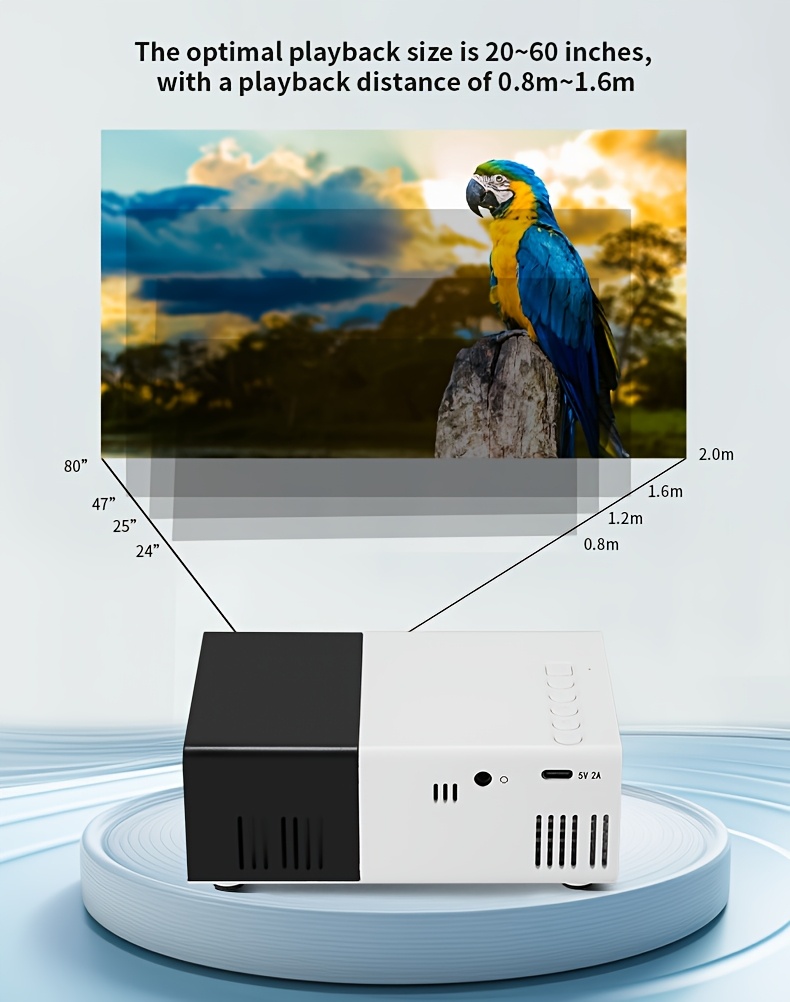 mini projector 30 49 ansi table mount 240p lcd 3d ready usb button control remote 110v 220v us plug home theater led video projector no battery details 4