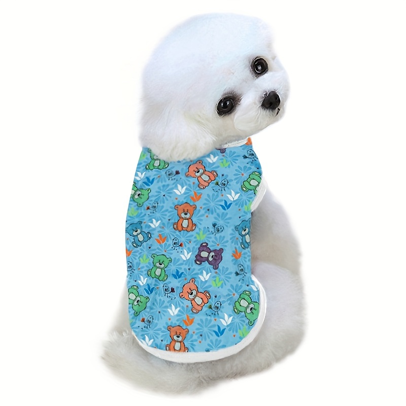 1 Unidad Chaleco Transpirable Verano Mascotas, Camisa Perro Diseño