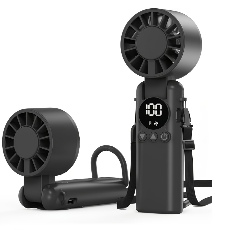 TEMU 2026 New Mini Handheld Small Fan, 199-speed Small Wind Cannon Usb Charging Turbine Portable Fan, Mini Portable Cooling Artifact