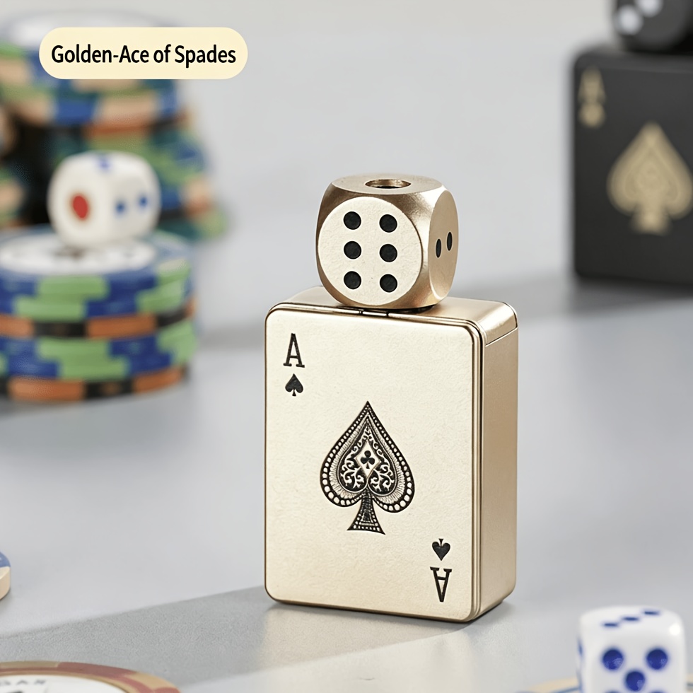 TEMU Stylish And Elegant 3d Dice-shaped Windproof Lighter, A Creative Lighter Windproof And Practical, A Unique Gift For Your Boyfriend, And A Great