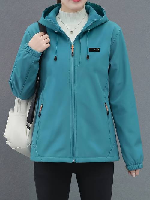 spring and autumn womens new style jacket casual swear top trendy outdoor softshell windbreaker fashionable hooded jacket