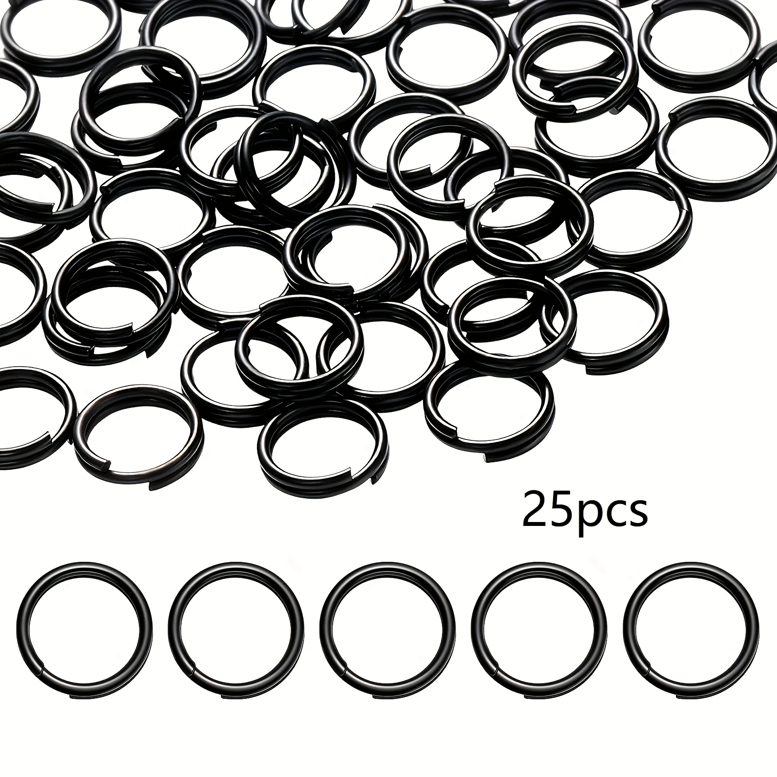 25 Small Keychains, Jump Rings, Metal Mini Keychains, For Handmade Keychains