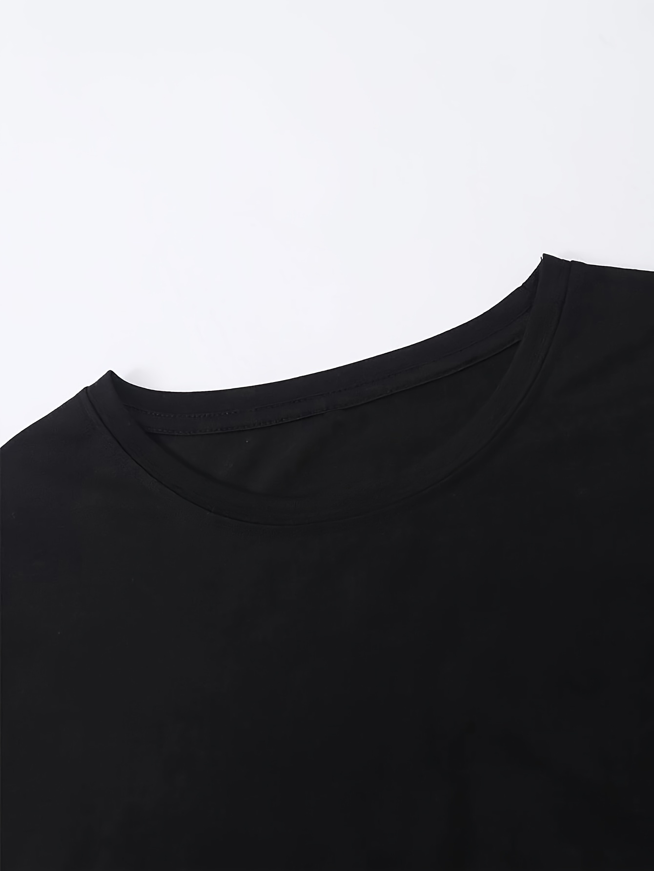 Letter Print T shirt Short Sleeve Crew Neck Casual Top - Temu Canada