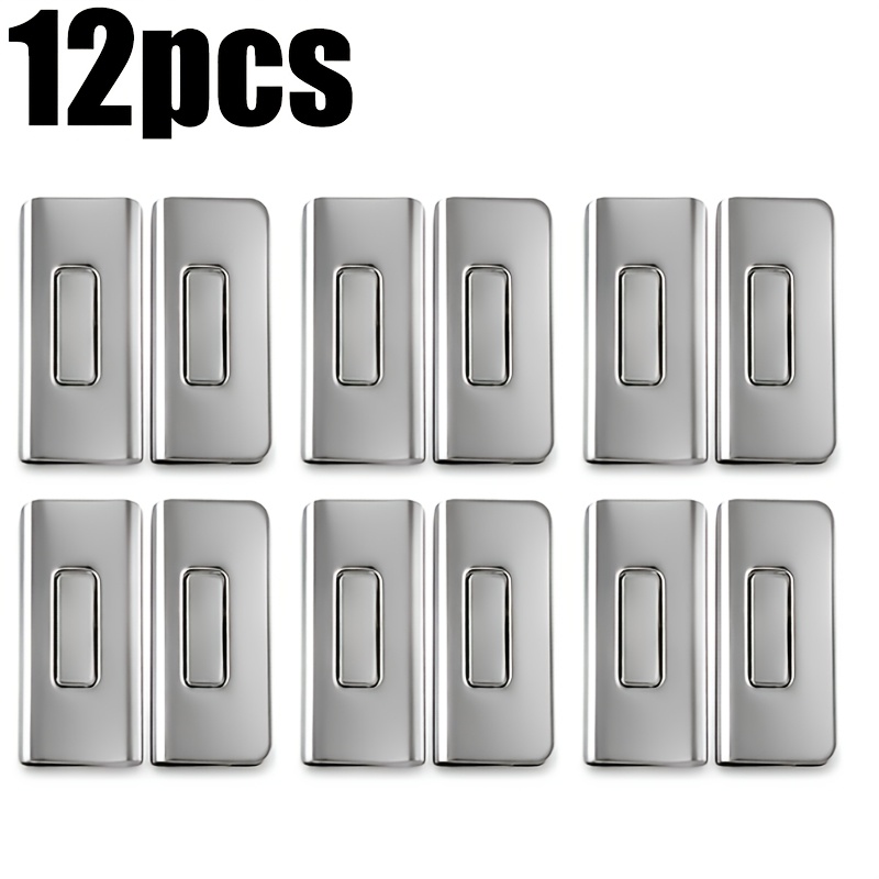 TEMU 12 pezzi, 6 di clip magnetiche per tende oscuranti | Nessun foratura o trapano richiesto | Chiusura magnetica, sicura e non danneggia le tende |