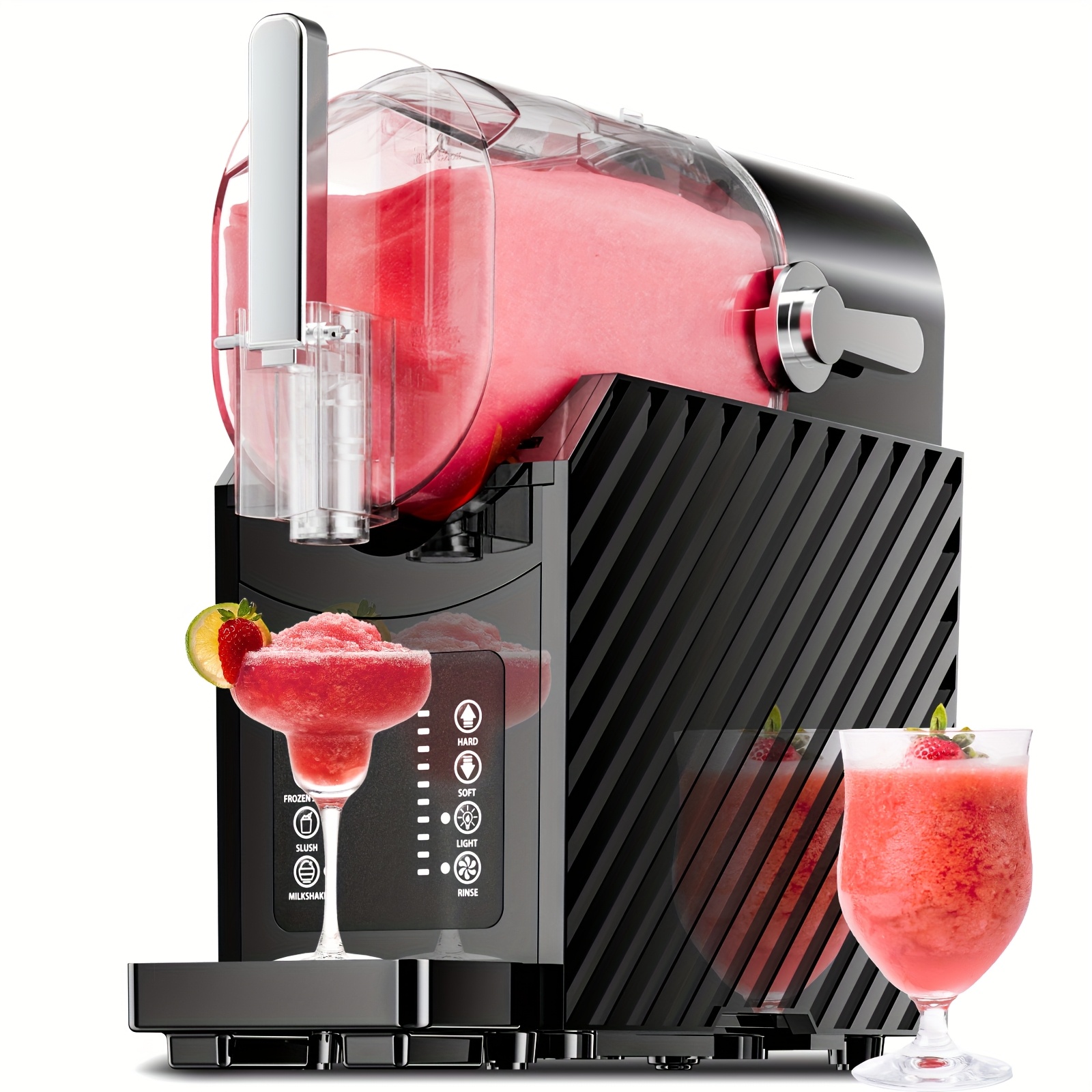 commercial slushie machine   needed slushy machine for home 88oz   drink maker with 3   programs for margaritas   and snow slush led display low nosie self cleaning black