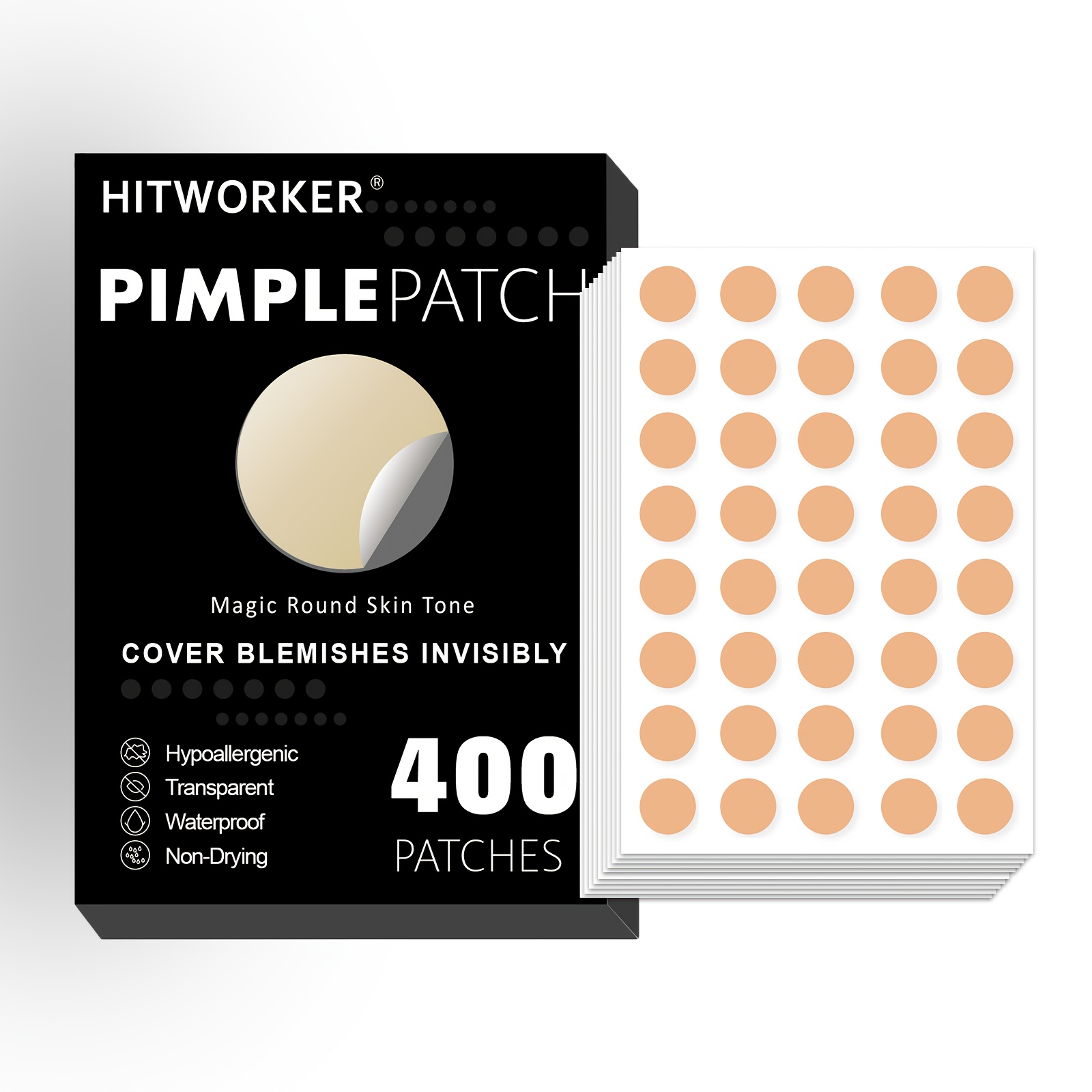 Image of 400 Count Patch, Covers Pimple And, Pimple Patch For Covering Zits And Blemishes, Spot Stickers For Face And Skin