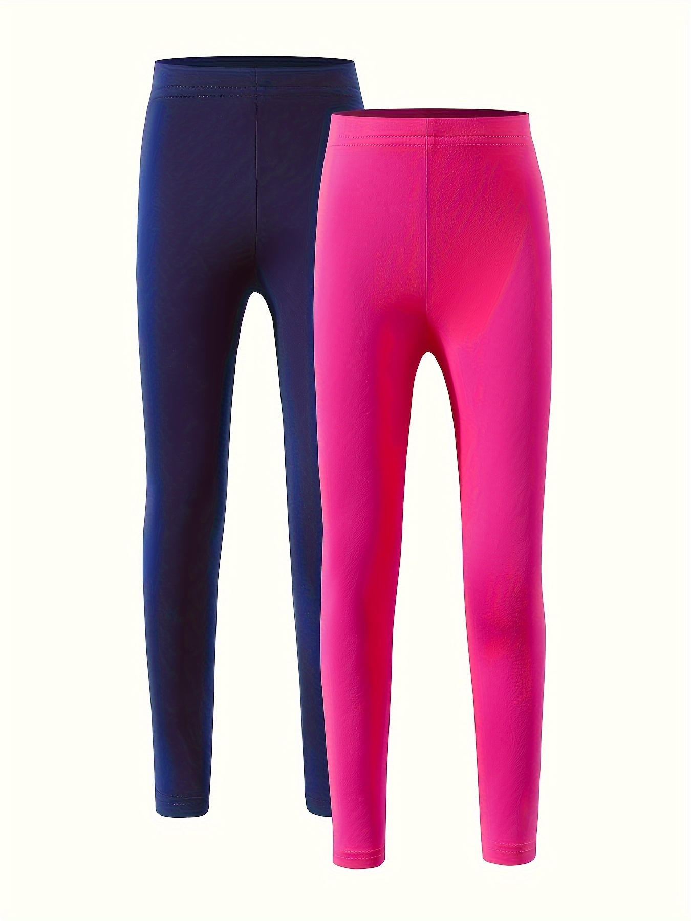 Girls Basic Skinny Pants High Stretchy Tight Fit Solid - Temu