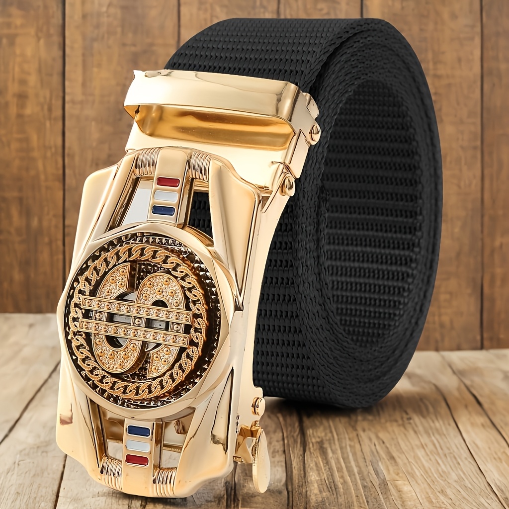 Men's Business Casual Belt With A Rotating Automatic , Stylish And Trendy.