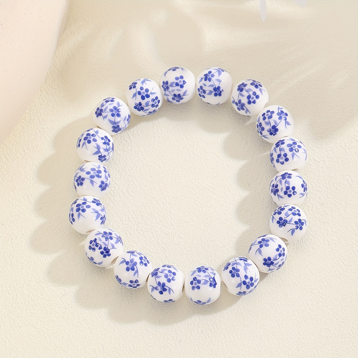 Chinese Style Ceramic Bead Bracelet for Women