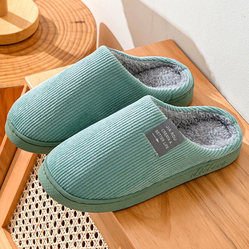 Image of Warm And Cozy Plush Slippers Suitable For Men And Women., Women Shoes
