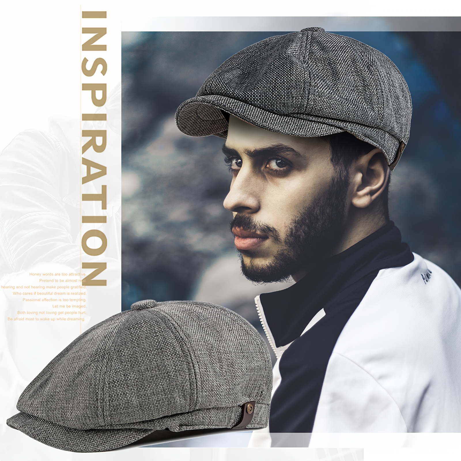 men s classic newsboy hat vintage beret flat Temu