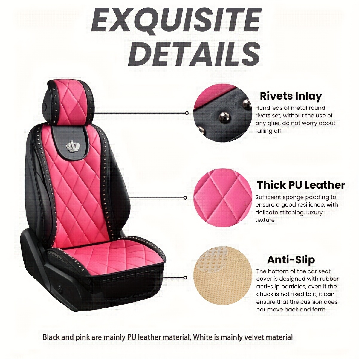 shipping car front seat seat universal car seat cover Temu