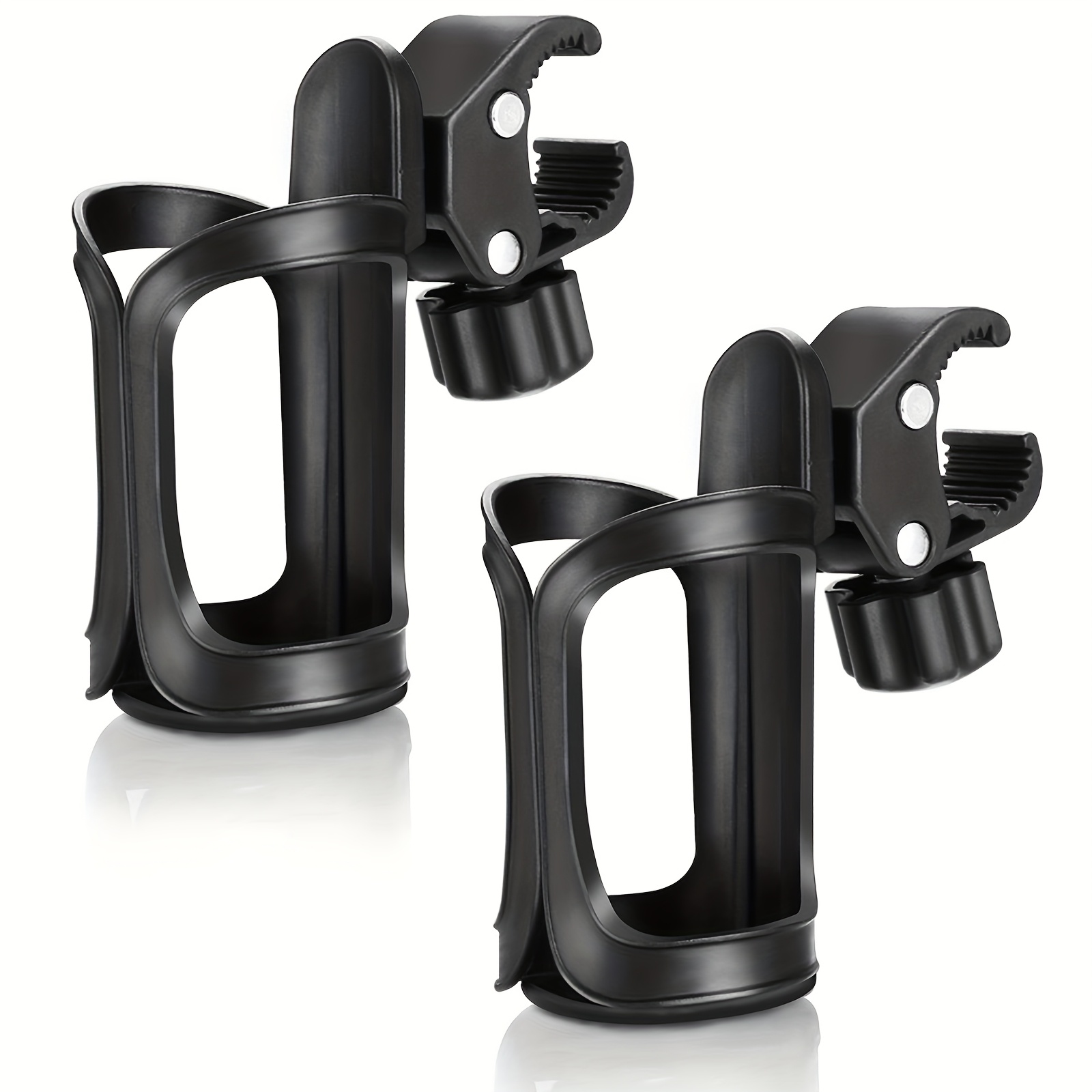 2pcs Boat Rail Cup Holders For Awning Top Rail Grab Bar Pontoon - Elastic Grip - Installation - Fits 20-40oz Cups For Jet Ski Pwc Pontoon, Marine Accessories