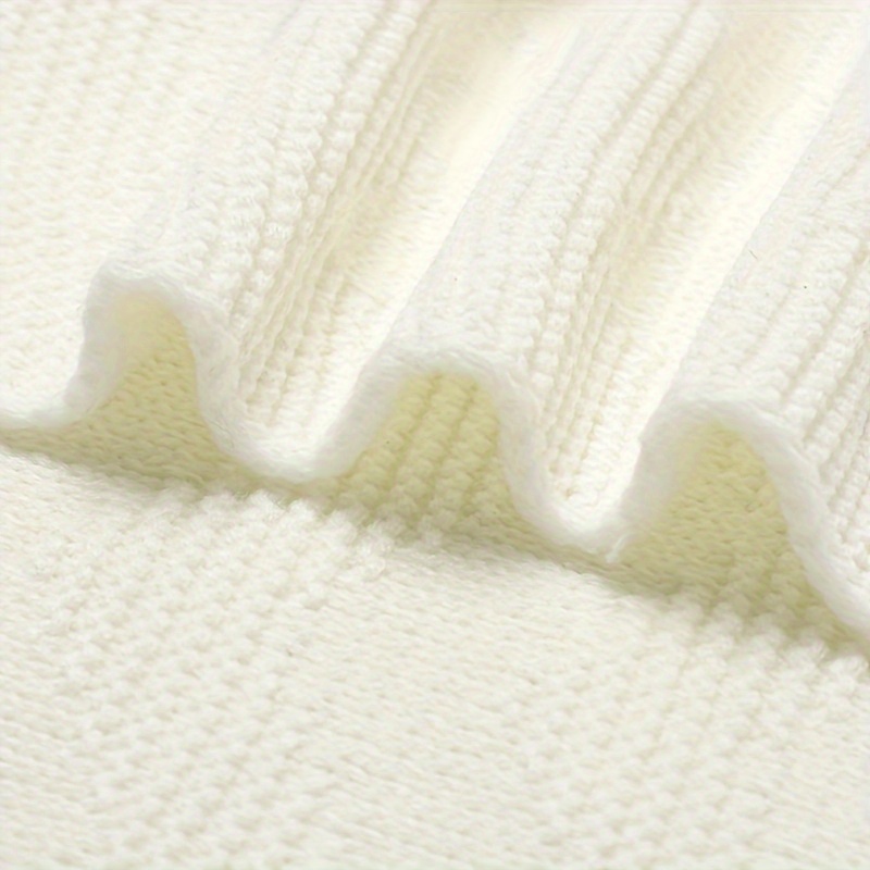 Wavy Jacquard Baby Knit Blanket, All-Season Use