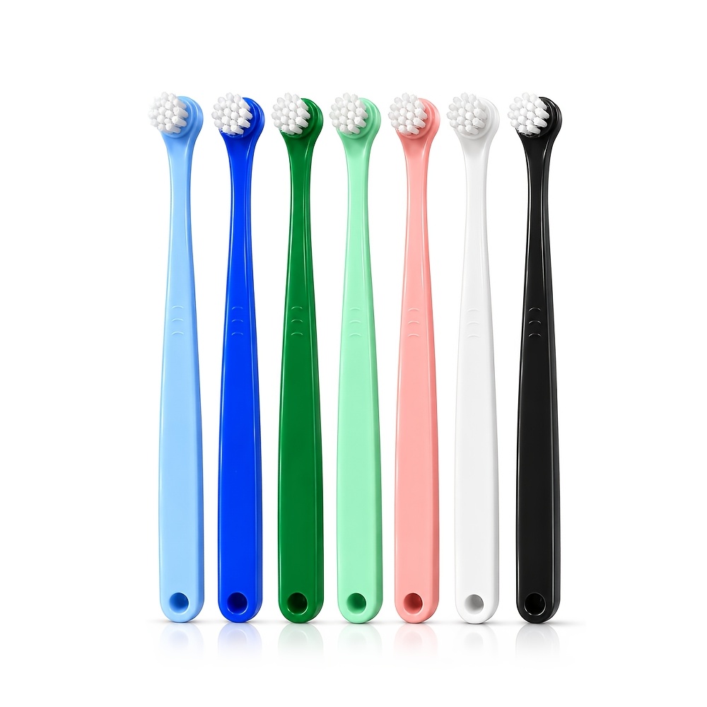 3 pack solid color round head pet soft bristle toothbrushes pet oral care supplies small toothbrushes for cats and dogs Product details 2