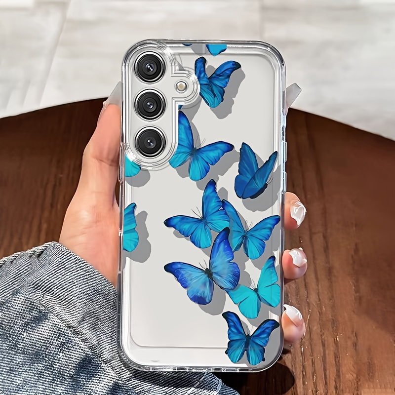 TEMU Phone Case: Blue Phone Case, Suitable For Galaxy A02 A03s A04 A05s A06 A13 A14 A15 A16 5g A21s A22 A23 A24 A25 A32 A34 A35 A50 A52 A53 A54 A55