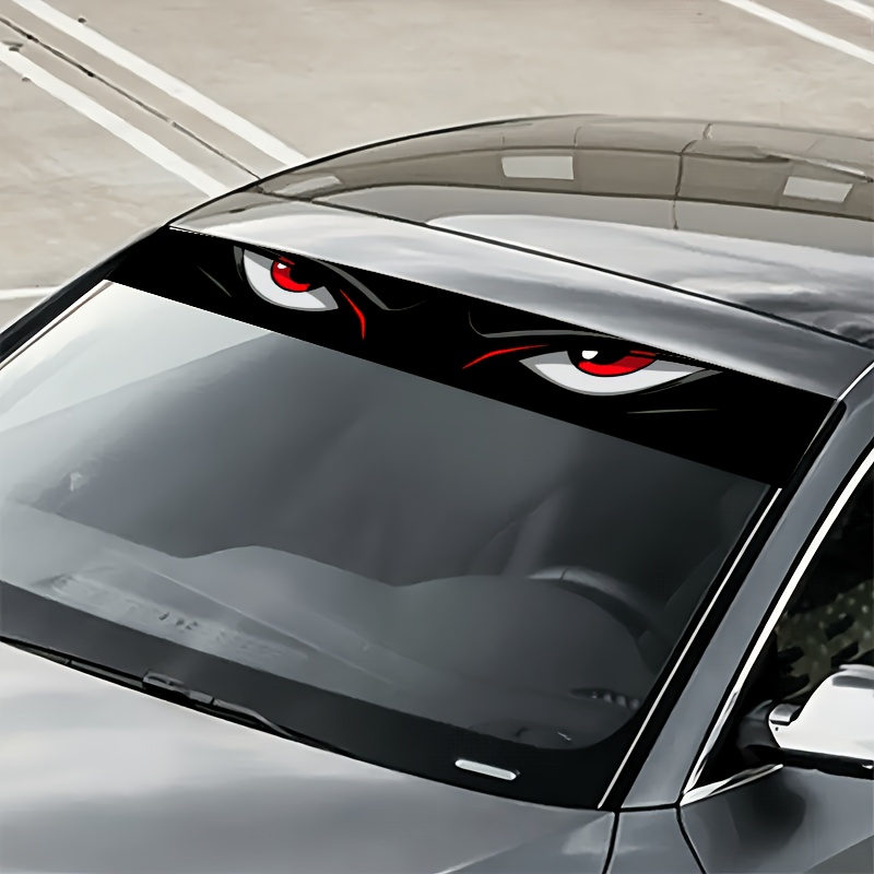 2 pack b pillar stickers 1 pack   car front windshield eye stickers waterproof scratch resistant suitable for all car models cars suitable for sedans suvs mpvs Product details 5