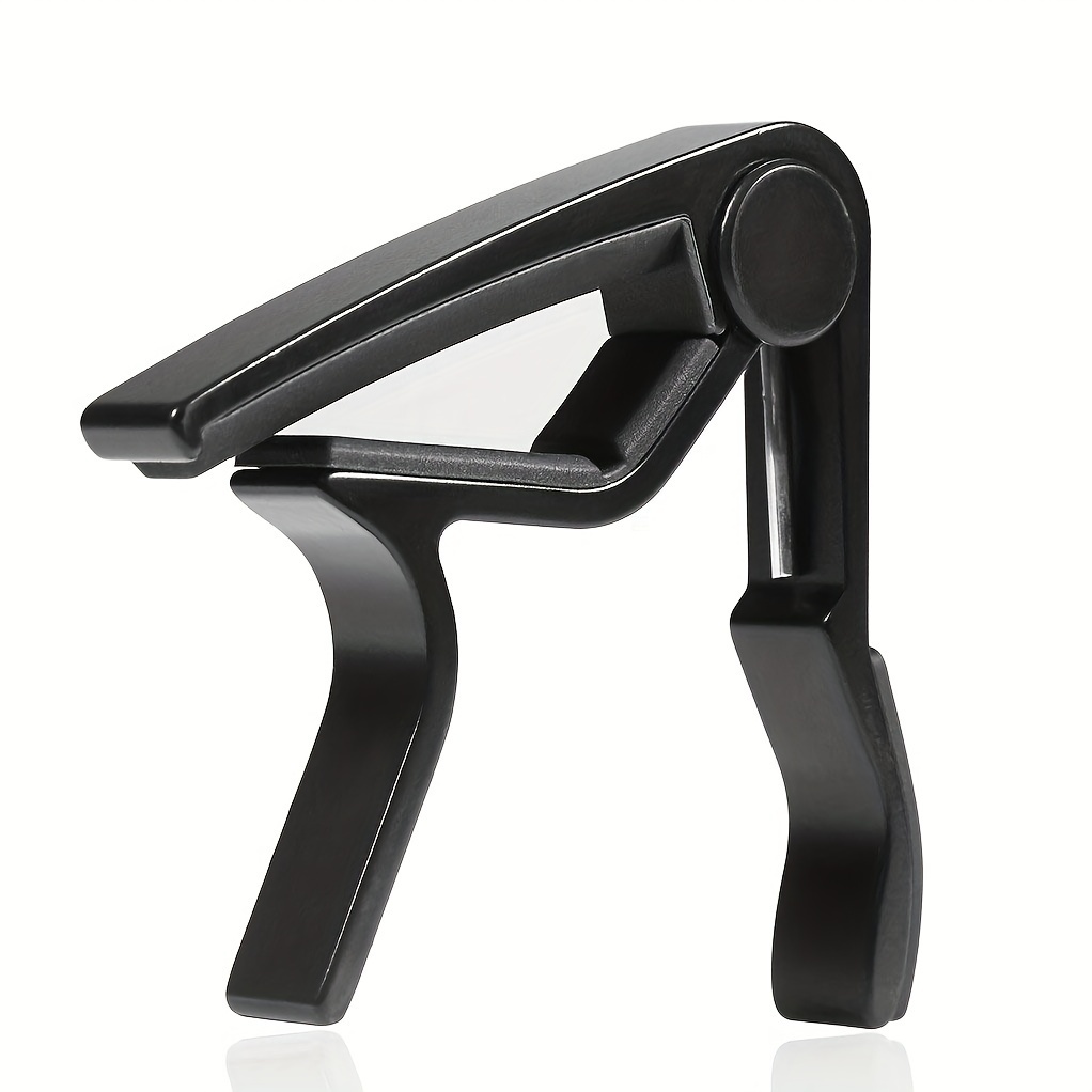 Image of Premium Alloy Guitar Capo With Picks - Acoustic & Electric Guitars, Ukuleles, Basses, And