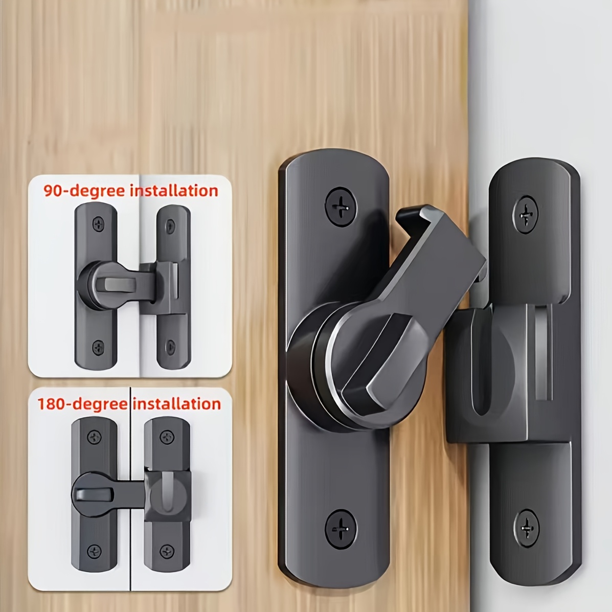 two sturdy metal padlocks 90 180 degree rotating security locks suitable for barn doors bathroom sliding doors garages bedrooms cabinets durable   alloy security door locks with anti pry features commercial grade for    