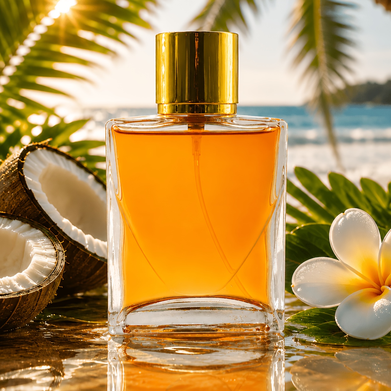 Deold Coconut Sunshine Unisex Perfume, Coconut Milk & Vanilla Fragrance, Scent With Rose, Jasmine & Amber, Long-lasting Perfume For Women And Men, 60ml + 10ml Travel Perfume