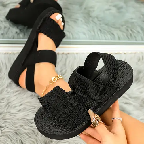 comfortable black dress sandals low heel Mysoft Women's Chunky Heels Suede Ankle Strap Wedding Shoes 8M Sandals Toe Fashion Women Zipper Heels Open Breathable Casual Womens high heels Knee High Boots with Heels for Women Warm Reminder CUSHIONAIRE Solo Women's Kitten Heel