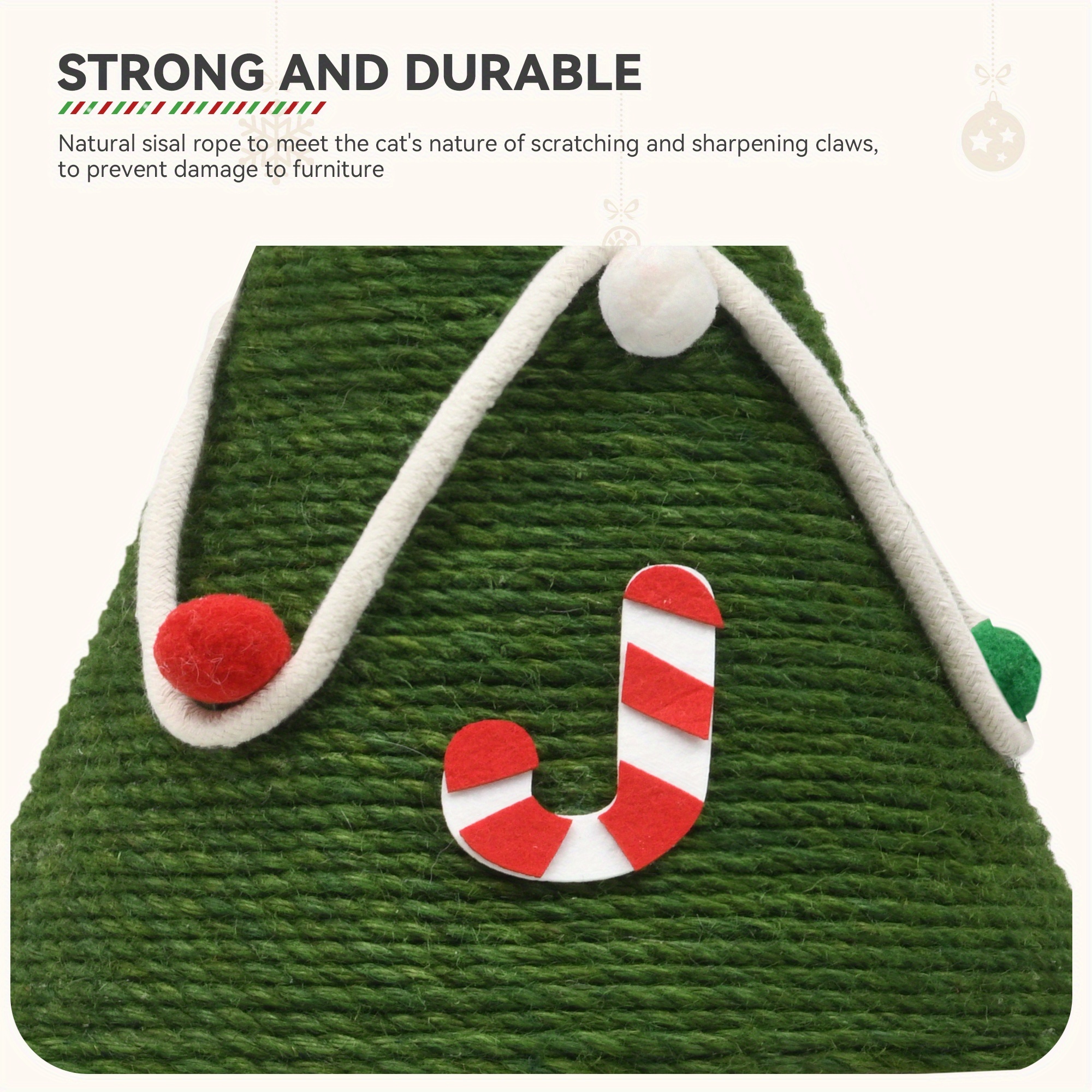 2 tier   with plush ball star festive green   cat house toy for indoor cats   holiday decor indoor cat furniture festive cat tree star topped tree cat toys 6