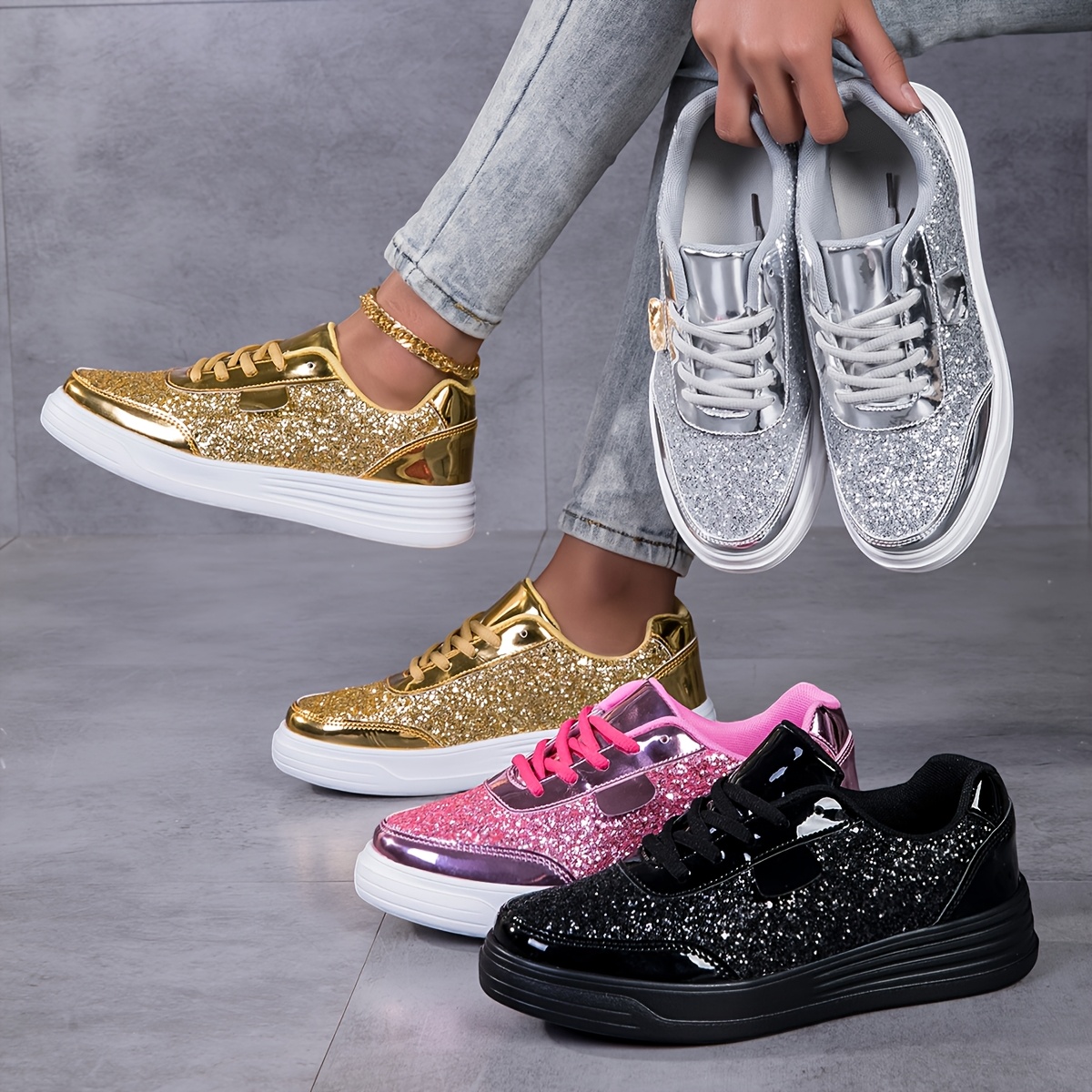 glitter nike tennis shoes