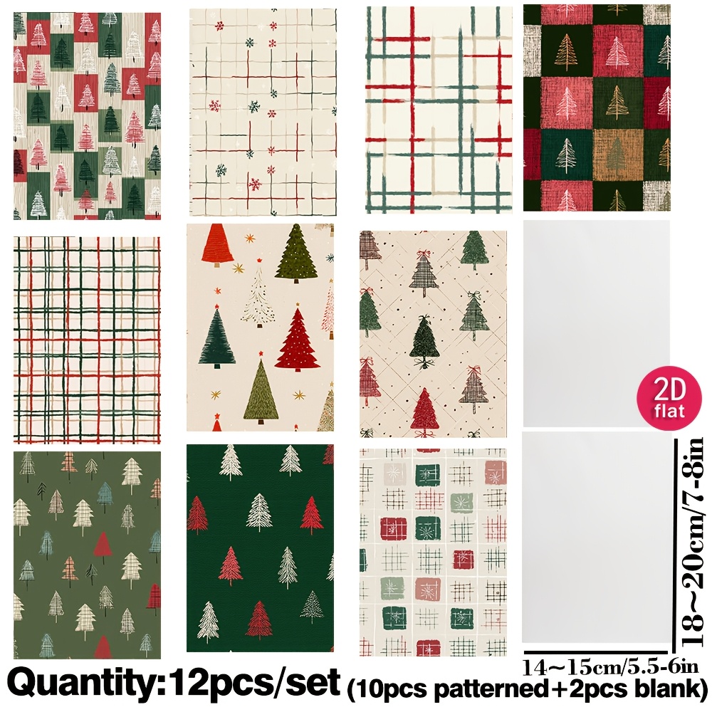 TEMU Ruonaorou 12 Sheets Premium Semi-transparent Acid Paper Suitable For Scrapbooking, Junk Journals, Decoupage & Diy Crafts - Handmade Vintage