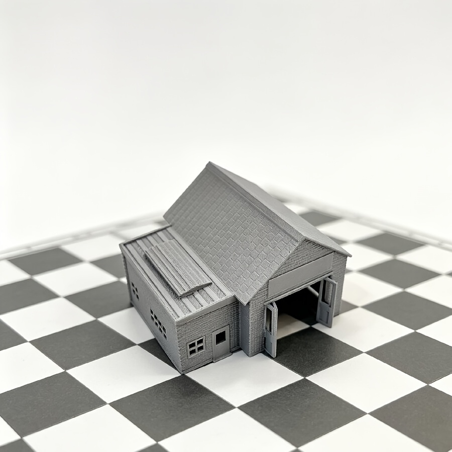 TEMU N-ratio Warehouse Miniature Building Model, Suitable For Railway Tabletop, Town Tabletop Scenery Scene Construction Decoration, Warehouse | |