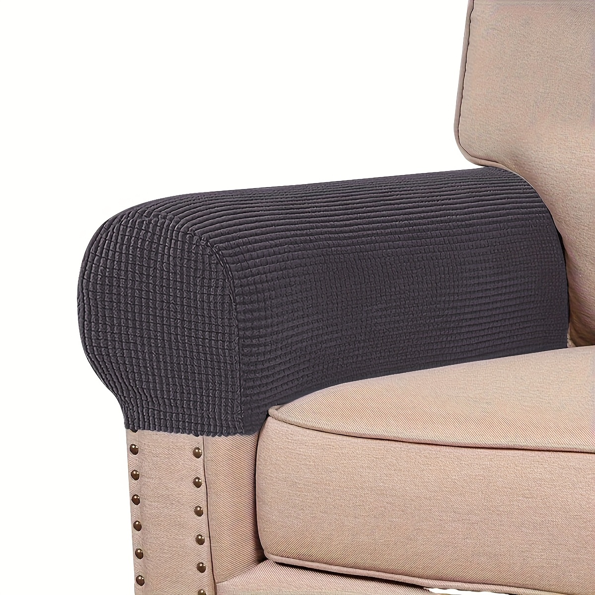 2pcs Plus Size Sofa Armrest Covers
