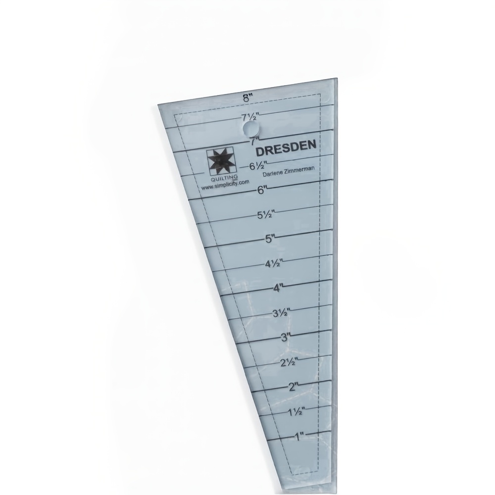 TEMU 1 kit d'outil de plaque de Dresde transparent, 10 X 3,5 X 0,13 pouces, guide de mesure facile à assembler, règles claires pour l'artisanat et la