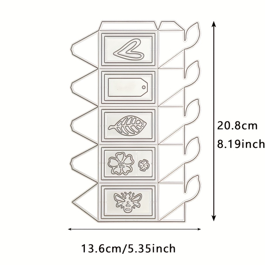 Image of 1pc Gift Box Combination Metal Die Cuts For Making Greeting Cards And Paper Art Craft Metal Cutting Dies