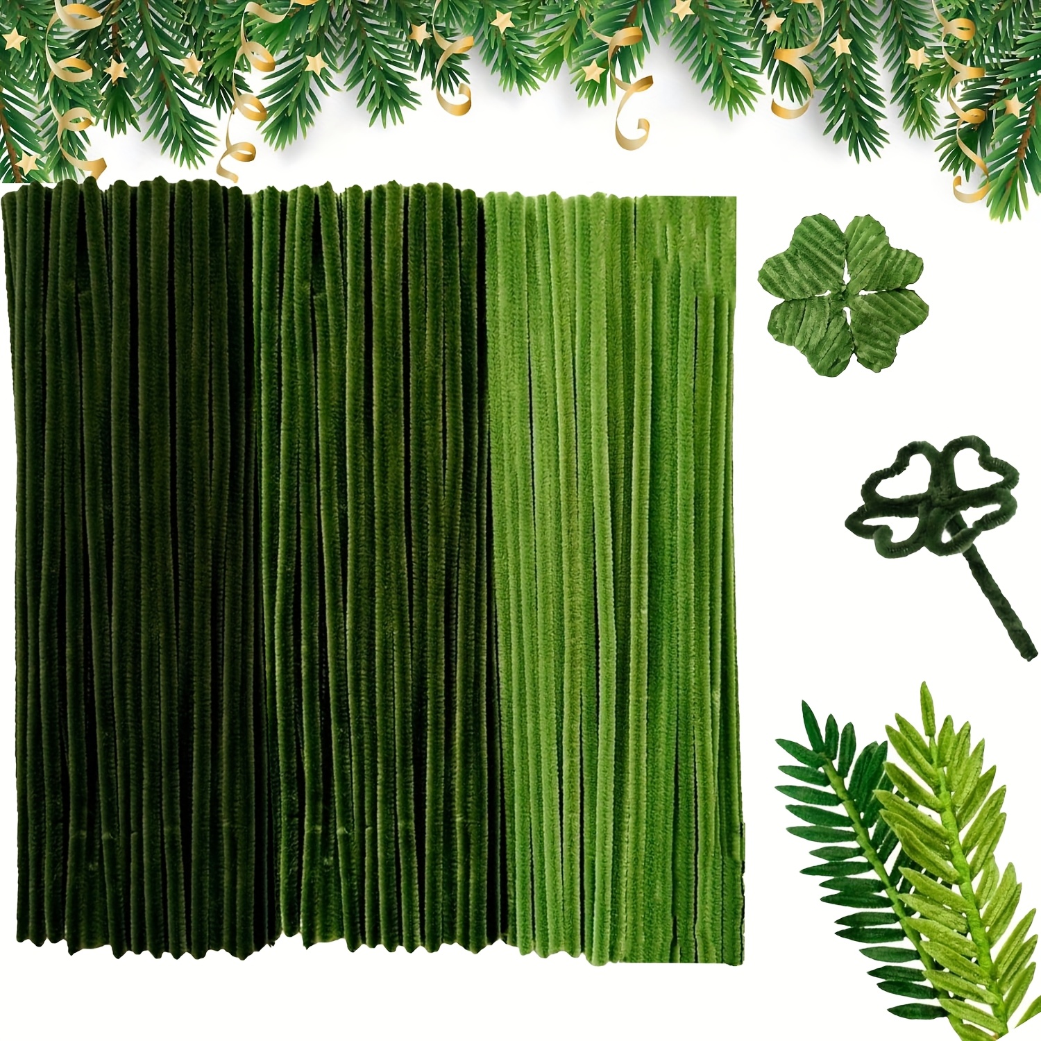 200 Chenille Stems Craft Pack - 6mm X 12 Inch Bendable Pipe Cleaners