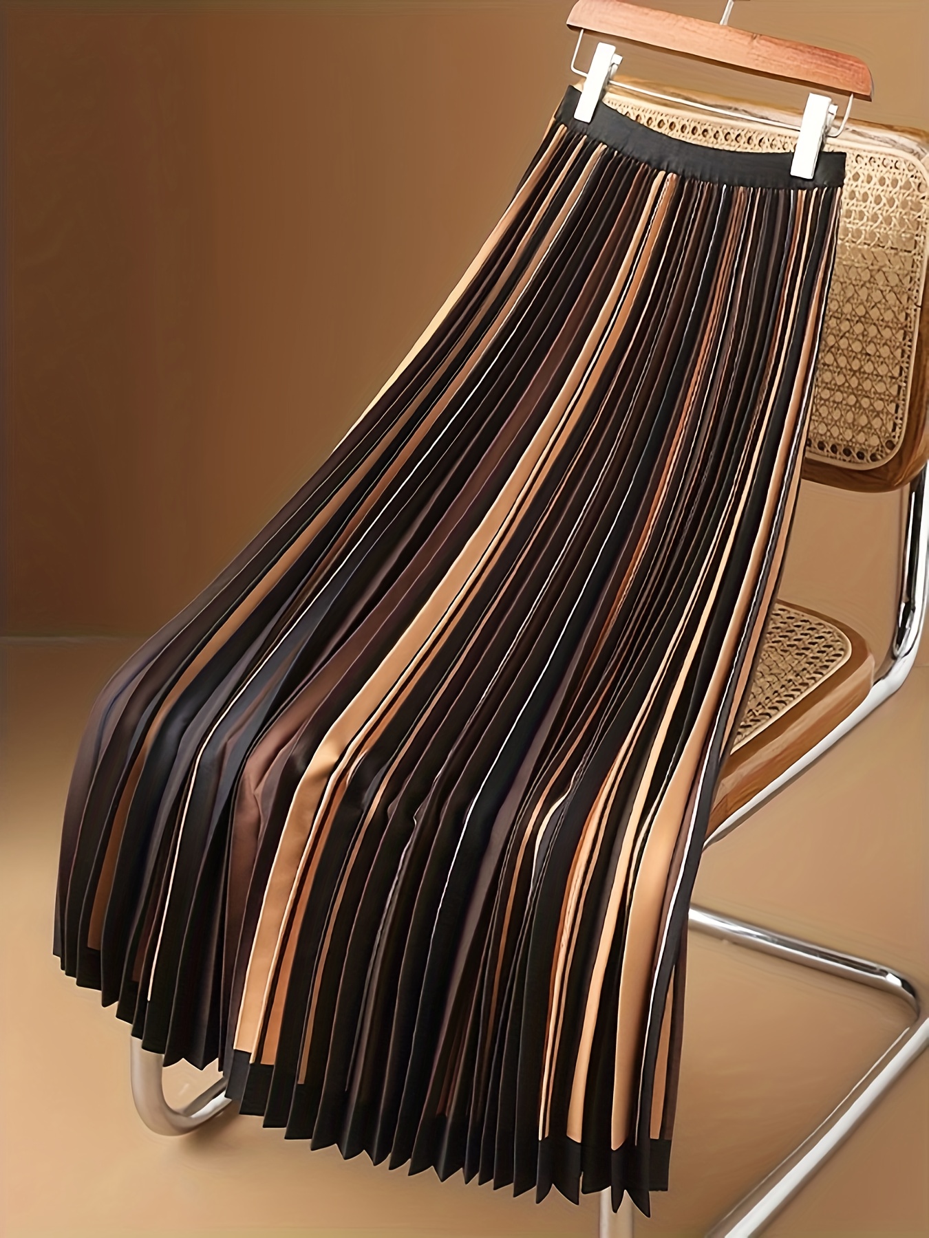 new womens pleated skirt color   a line midi skirt high waisted flowy maxi skirt
