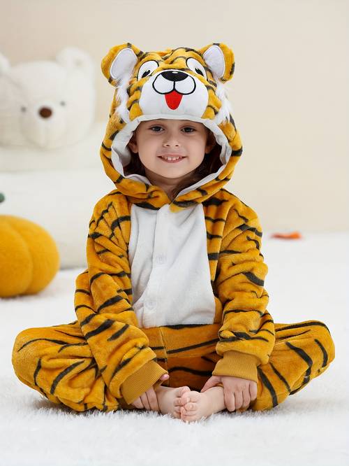 bodysuit animal hooded romper suitable for autumn winter crawling outfit