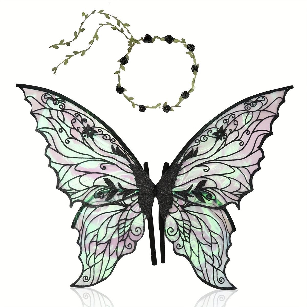 2 pack färgglada fjärilsvingar i organzamaterial med - Temu Sweden