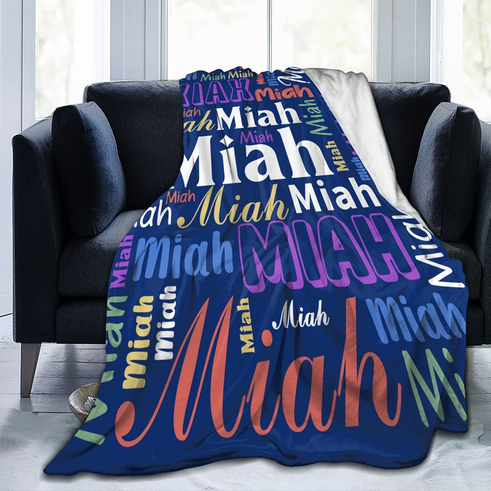 

Name Blanket - Personalized Fleece For Adults, , & Boys - Or Christmas
