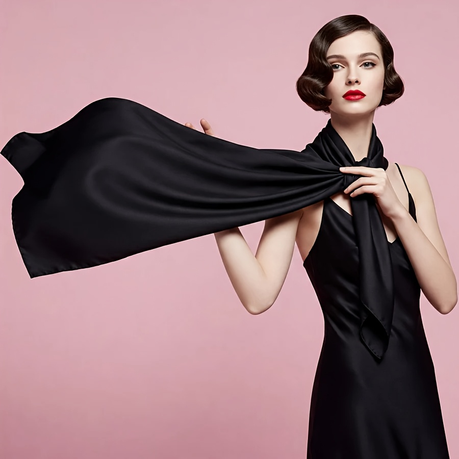 100 silk women scarf fashion satin light wraps and shawl