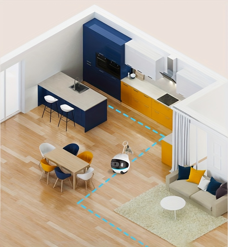 Cámara para mascotas STJIATU con monitoreo remoto, WiFi para ancianos y niños, robot inteligente de voz compatible 4G, Vigilancia Inteligente para el Hogar,Monitor de Seguridad Infantil,Robot Ligero,Diseño Compacto,Material Resistente,Construcción Confiable,Cámara Wifi,Dispositivo de Monitoreo Inteligente,Cuidadores de Ancianos,Dueños de Mascotas