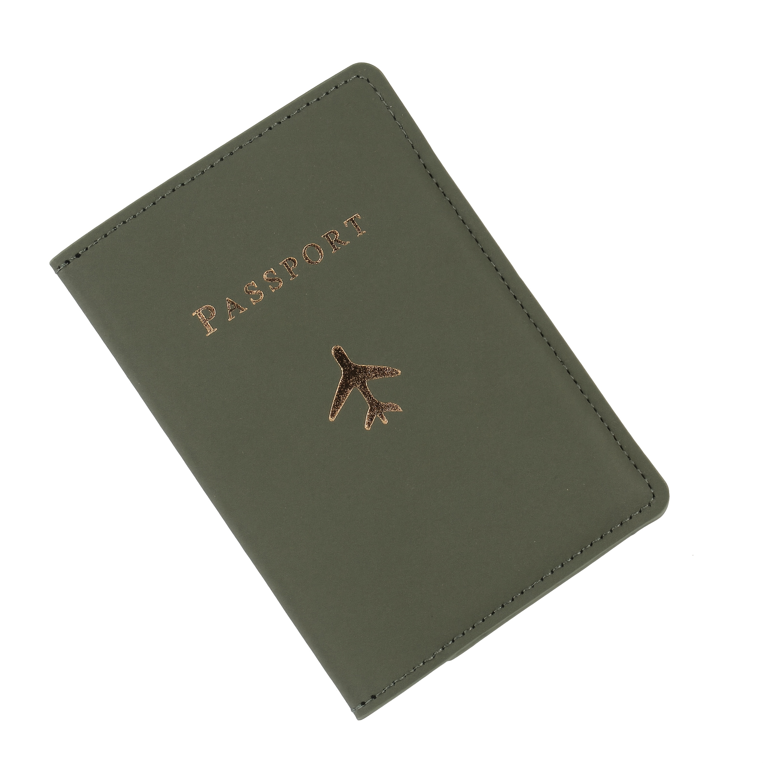 TEMU Fashionable And Lightweight, Suitable For Flights, Travel, And Back-to-school. Simple And Stylish Solid-color Passport Holder For Students,