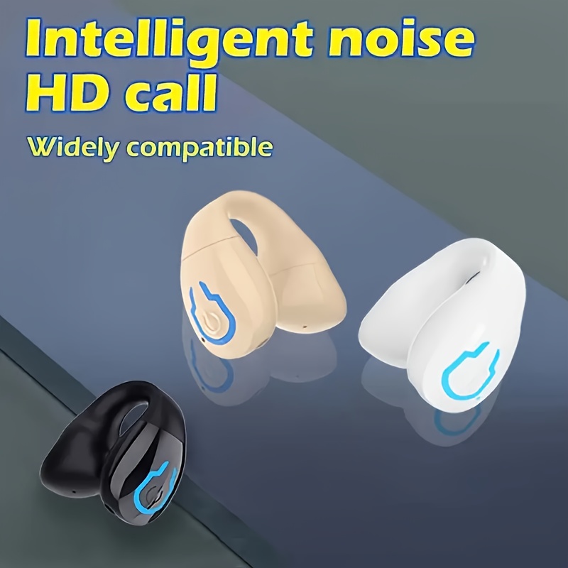 Casque sans fil à une oreille | Longue autonomie, appels haute définition, idéal pour le travail, le sport et l'exercice, léger et portable, chargement USB