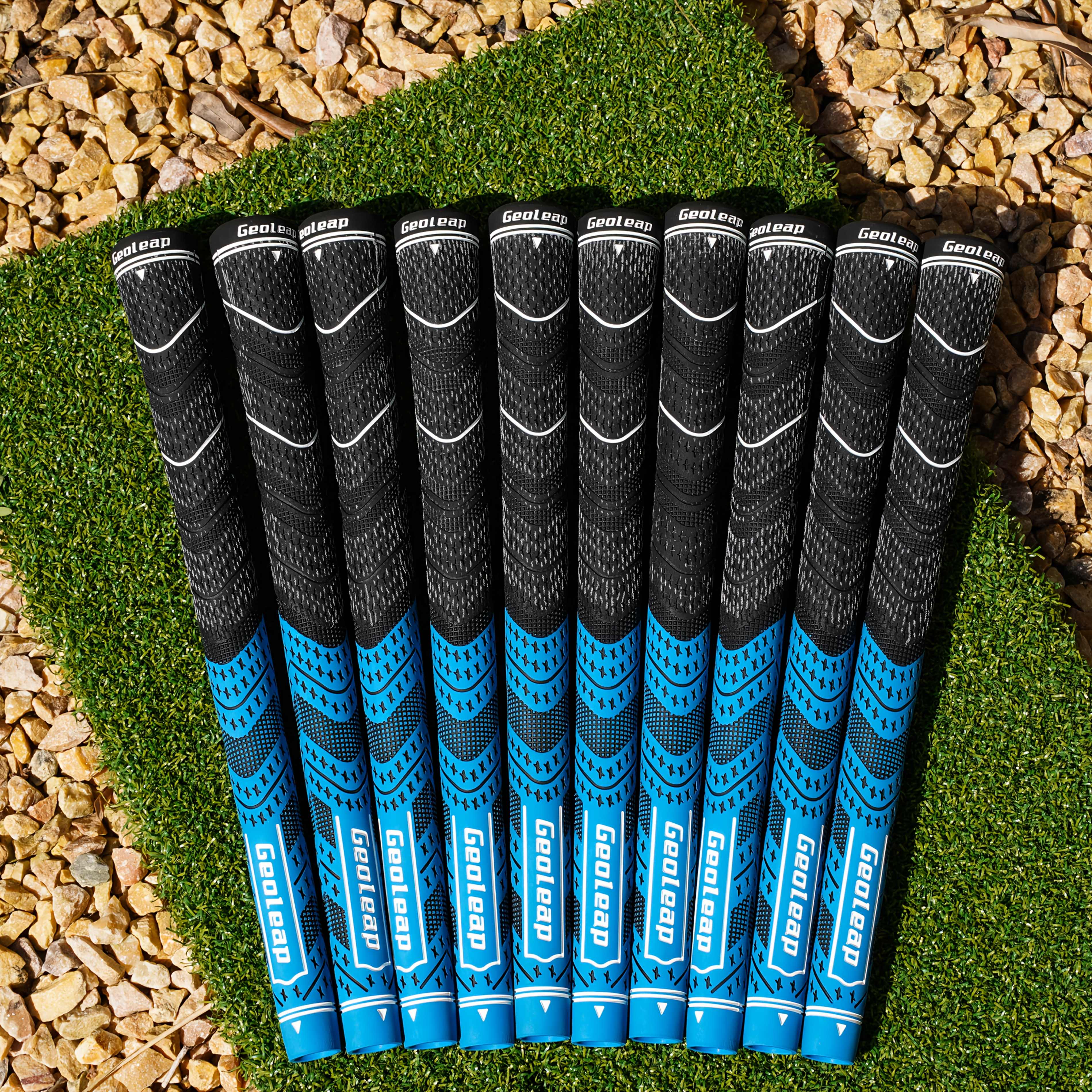 TEMU Geoleap 10pcs Poignées de golf toutes saisons Contrôle supérieur et tactile antidérapante pour hommes Standard/Moyen/Jumbo