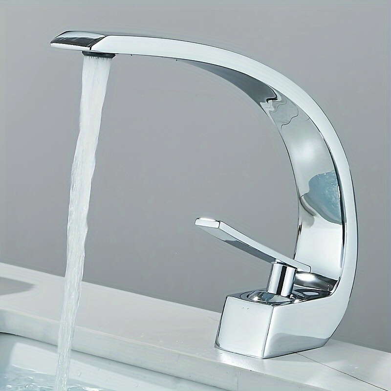 Wasserhahn Bad Wasserfall Waschtischarmatur Badezimmer Waschbecken Mischbatterie