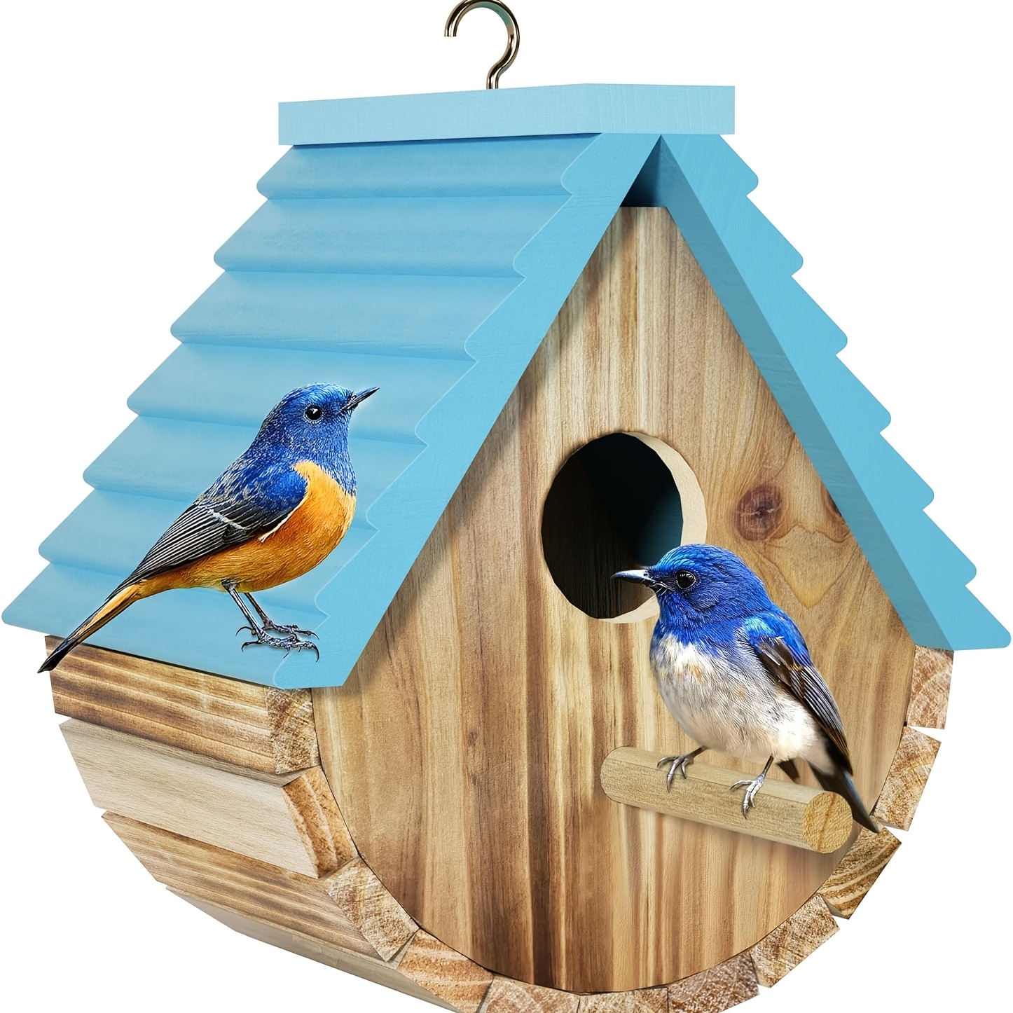 TEMU Wooden Birdhouses Designed For Outdoor Use, Perfect For Attracting , , , And , Ideal For Garden Observation